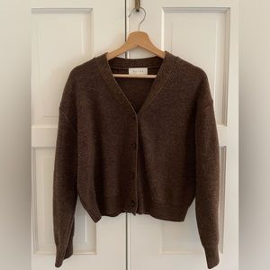 Olive Clothing lightweight brown cardigan